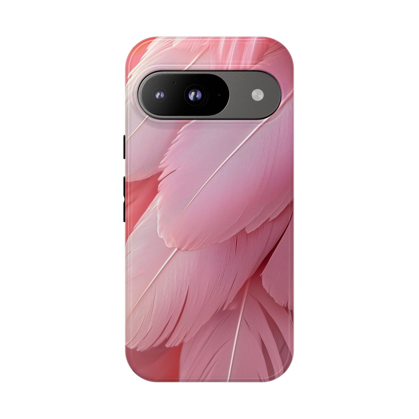 Blush Flamingo Feather Phone Case for iPhone, Samsung & Google Pixel