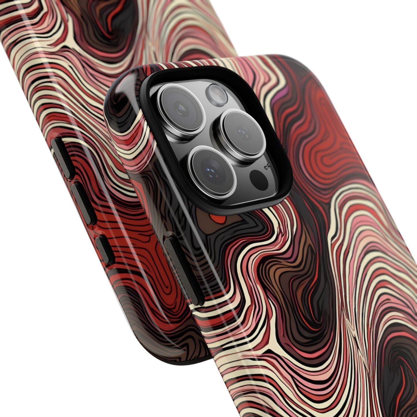 Abstract wavy illusion with swirling lines | Pattern Design