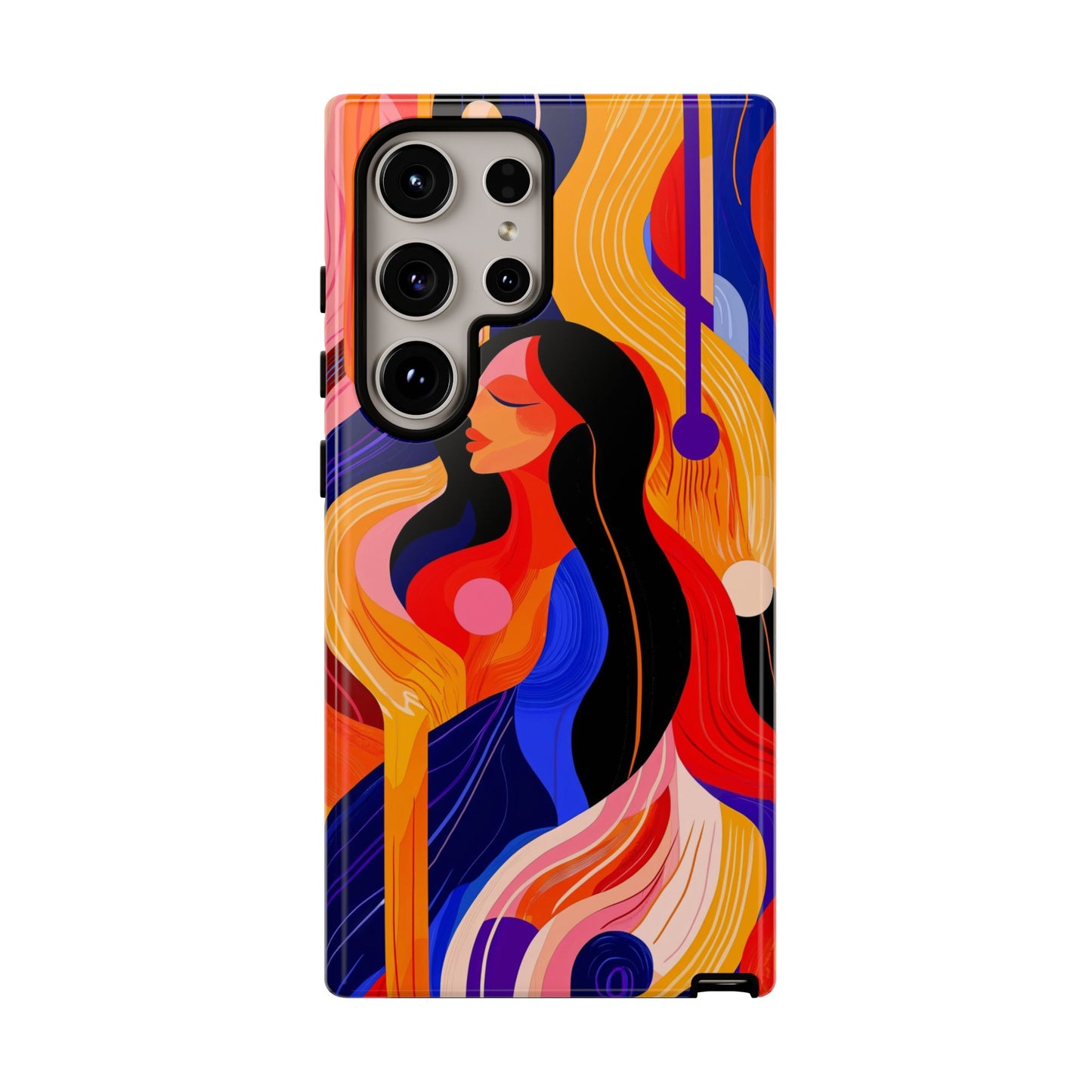 Muse in Motion – Abstract Goddess Phone Case for iPhone, Samsung & Pixel