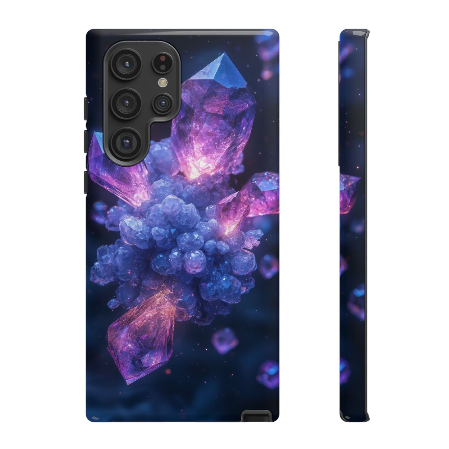 Cosmic Amethyst Crystal Phone Case for iPhone, Samsung & Google Pixel