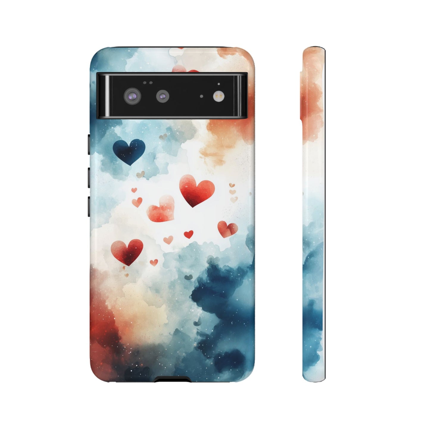 Heartfelt Skies - Watercolor Anime Phone Case for iPhone, Samsung, Google Pixel