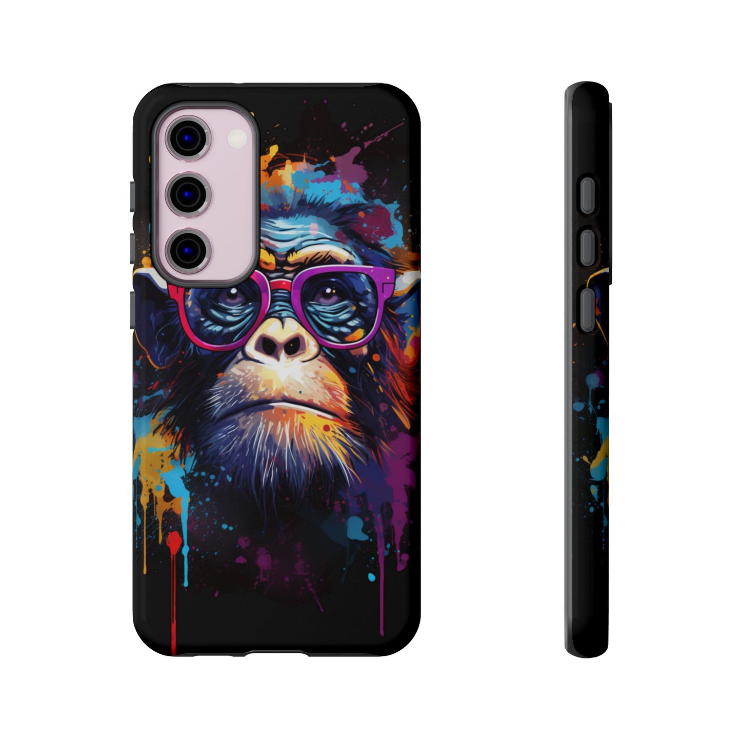 Grafitti Monkey Print Phone Case - iPhone, Samsung & Google Pixel Cover - Artistic Phone Case, Animal Lover Gift