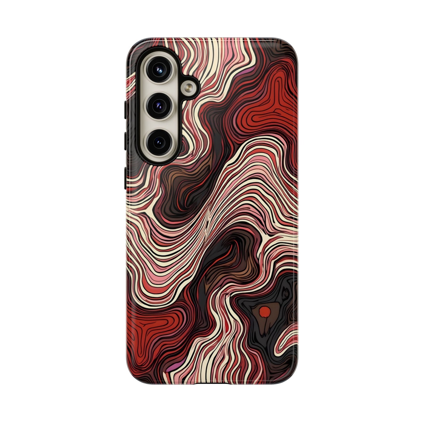 Abstract wavy illusion with swirling lines | Pattern Design