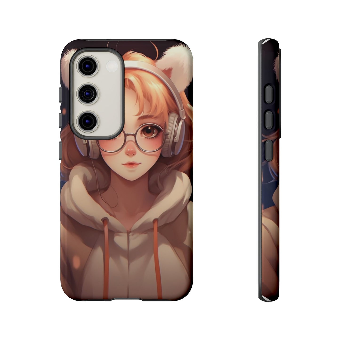 Anime Girl Phone Case - Cute Aesthetic Cover for iPhone, Samsung & Google Pixel, Girly Phone Case, Kawaii Lover Gift