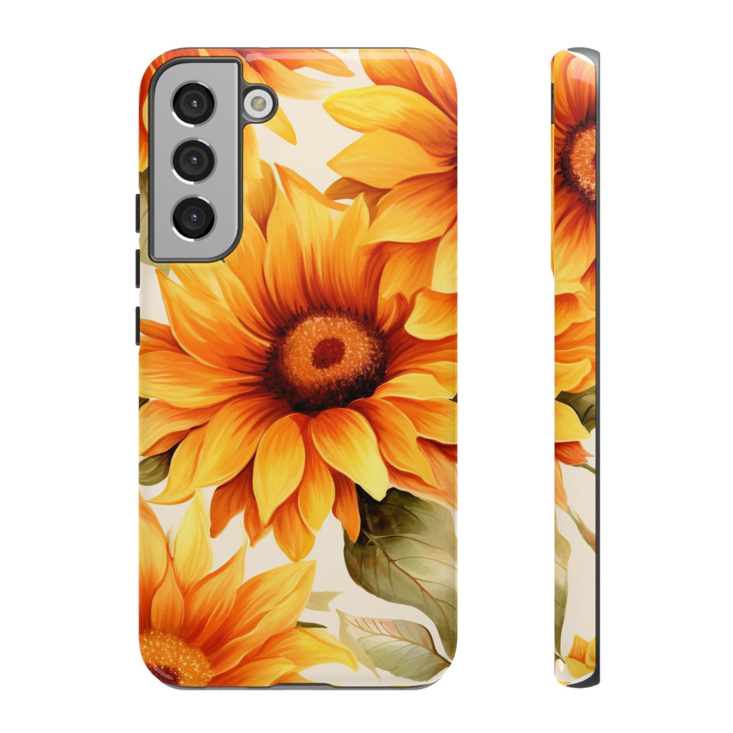 Golden Sunflower Glow Mobile Case – Radiant & Elegant