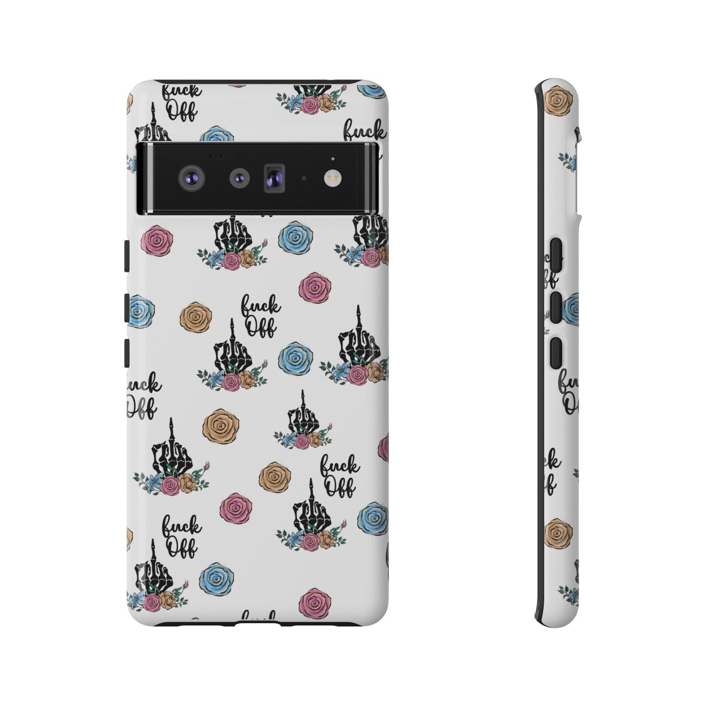 Skeleton Hand Middle Finger Phone Case β Badass Gothic Cover for iPhone, Samsung & Google Pixel