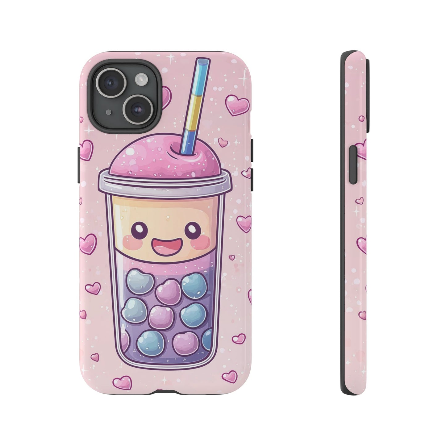 Sweet Bubble Tea Love Phone Case for iPhone, Samsung, Google Pixel