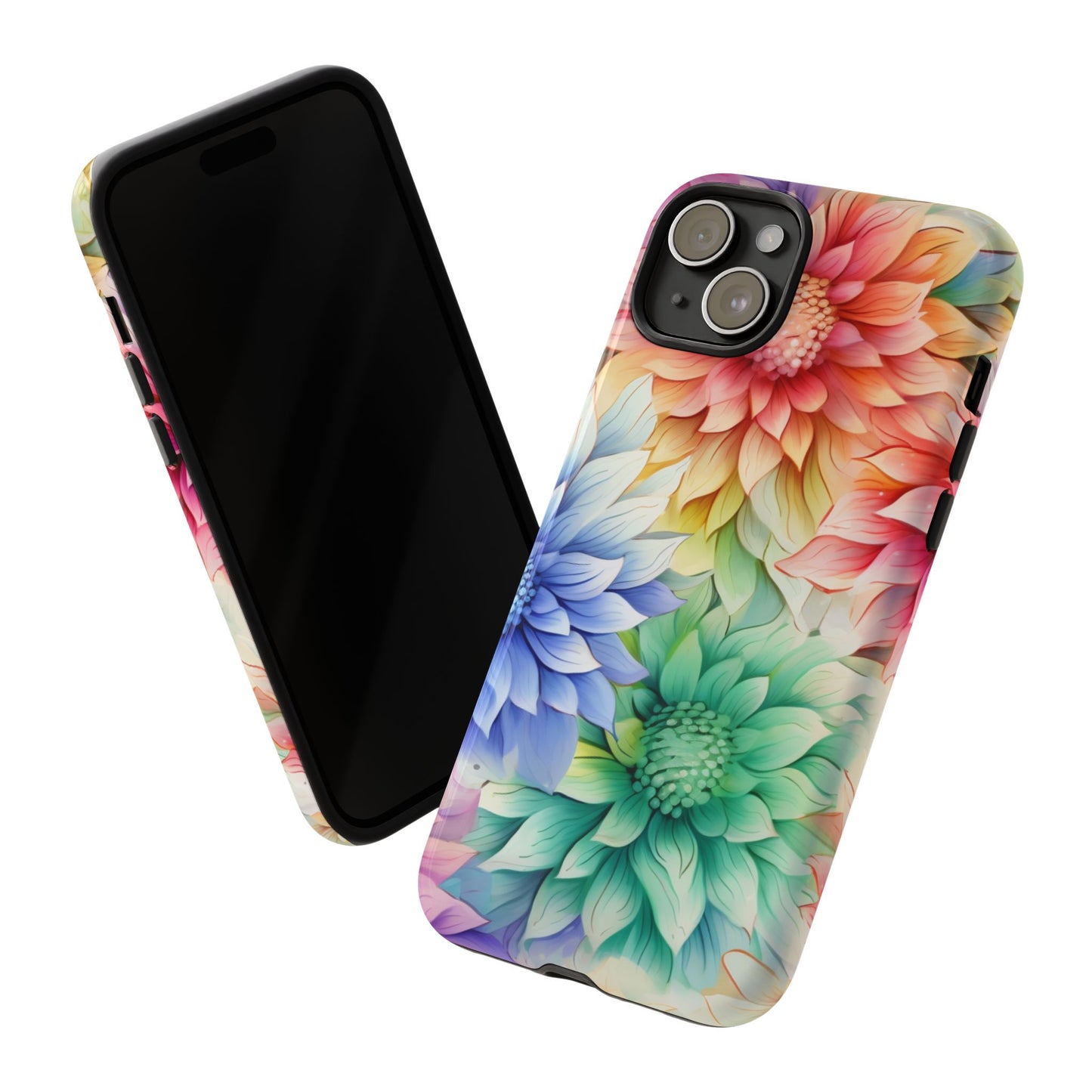 Rainbow Bloom Mandala Floral Mobile Case