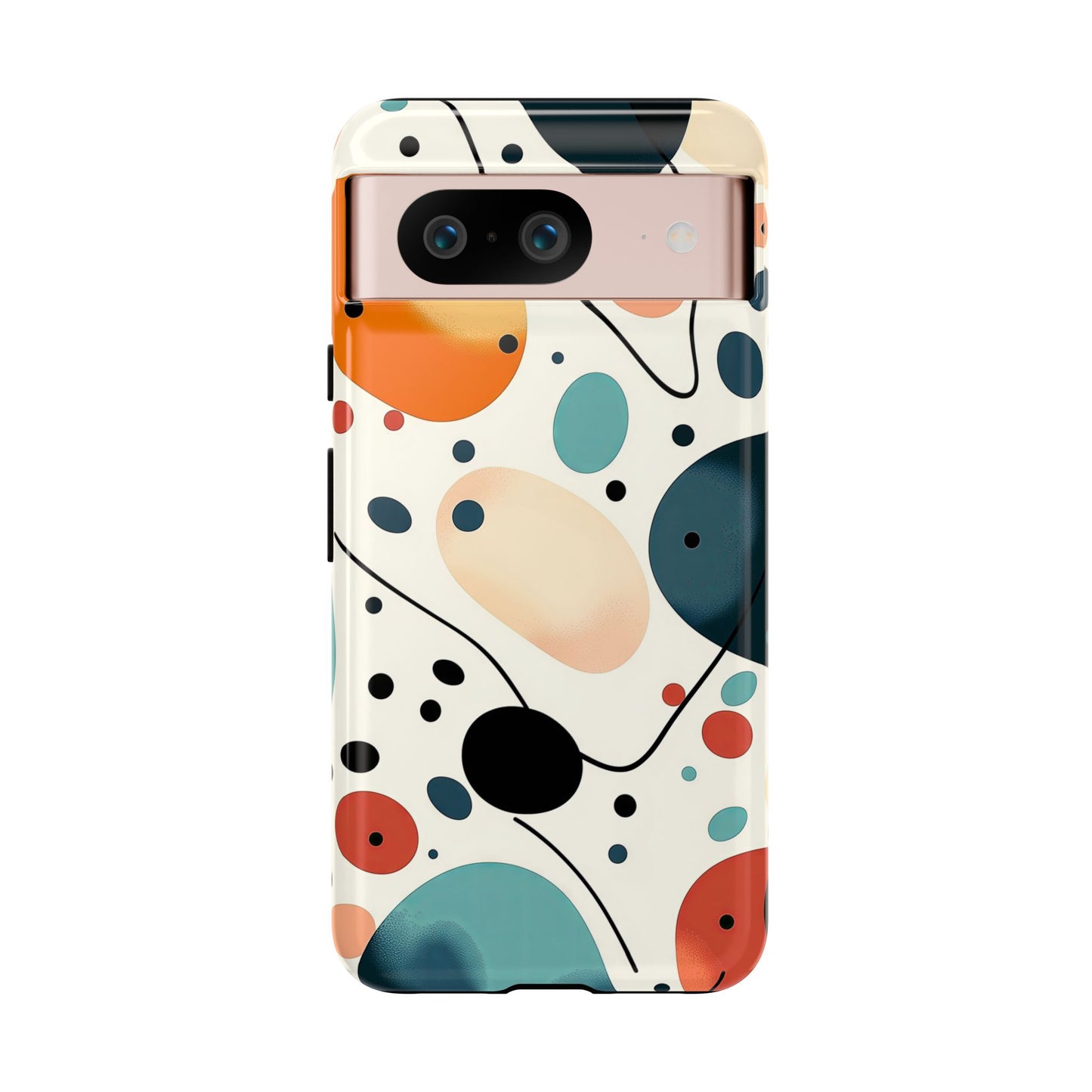 Retro Pop Pebbles – Abstract Vibe Phone Case for iPhone, Samsung & Pixel