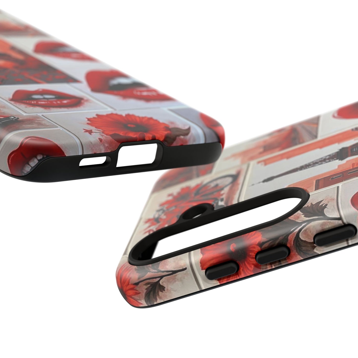 Red Lips & Eiffel Tower Phone Case