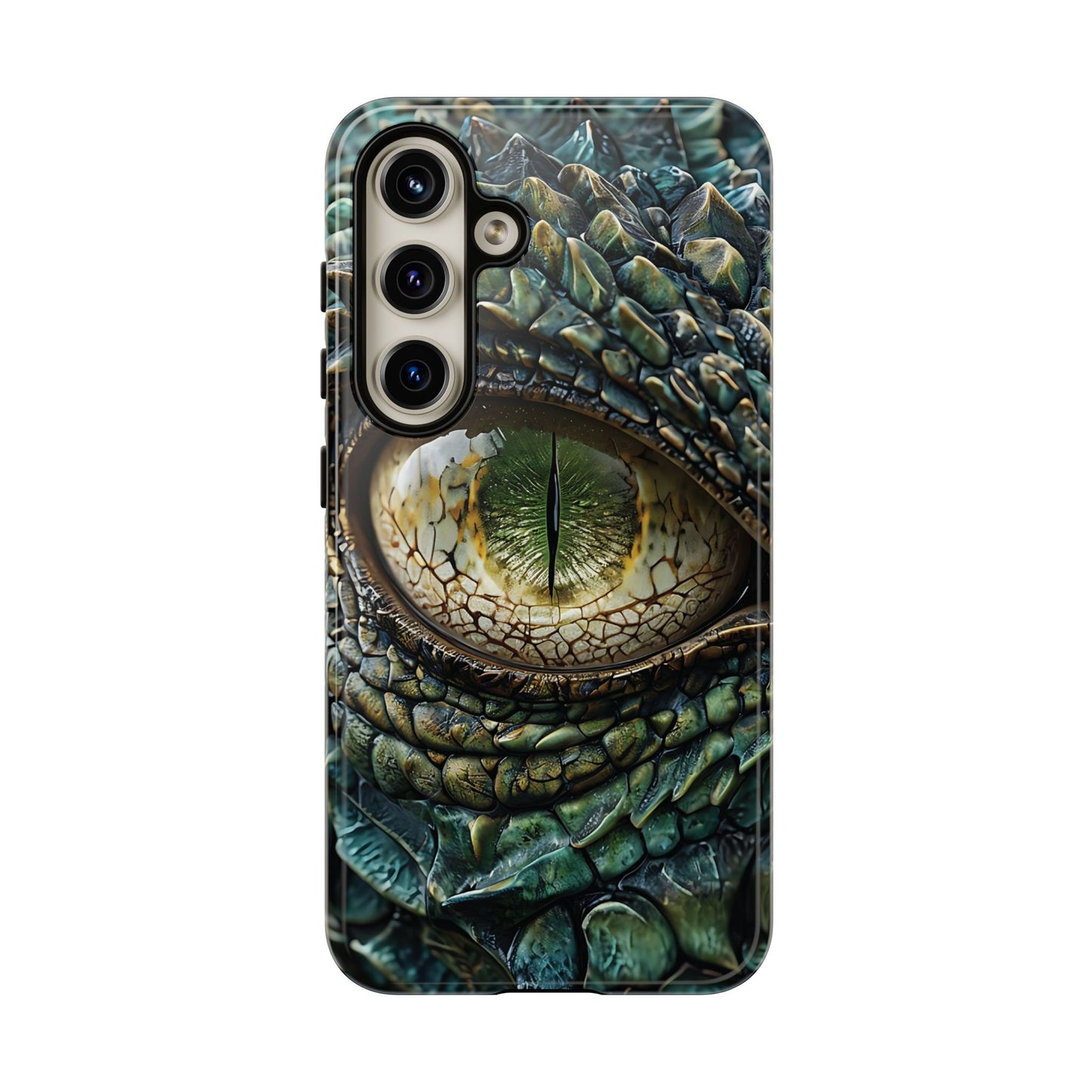 A Dragon's Eye With Intricate Scales phone case design.