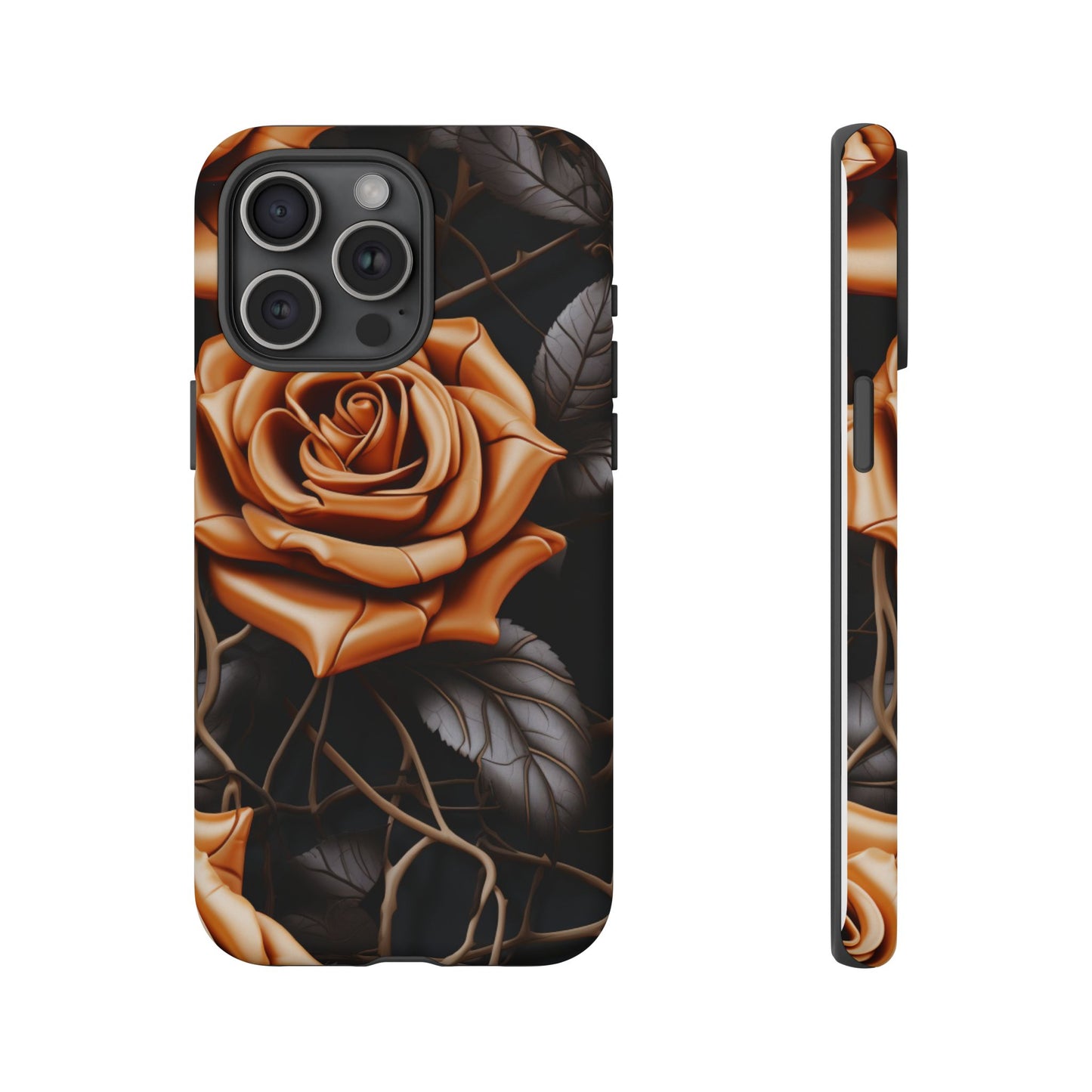Midnight Gold Rose Mobile Case