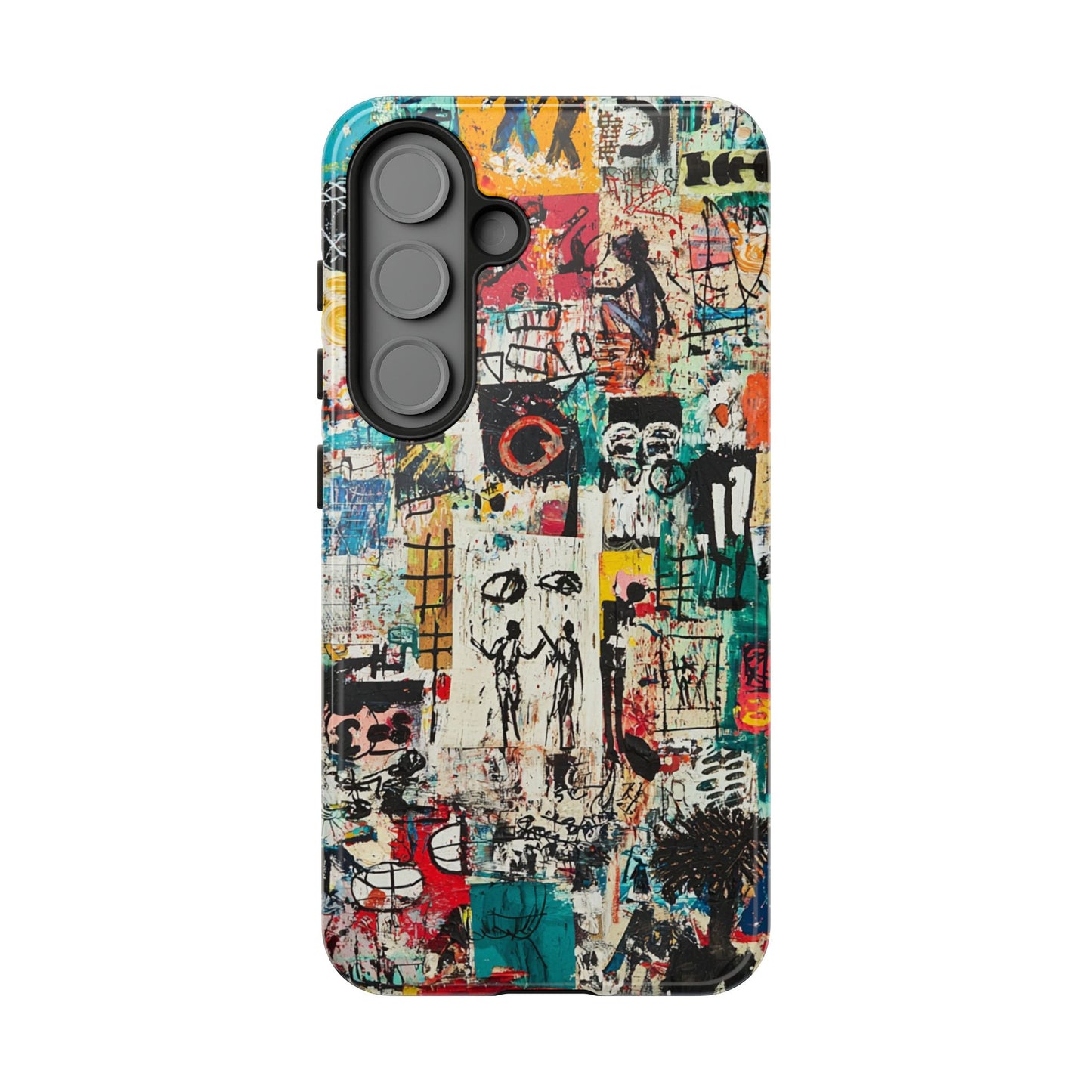 Basquiat Phone Cover – Artistic Modern Graffiti Style - iPhone, Samsung & Google Pixel Cover - Artistic Painting Case, Art Lover Gift