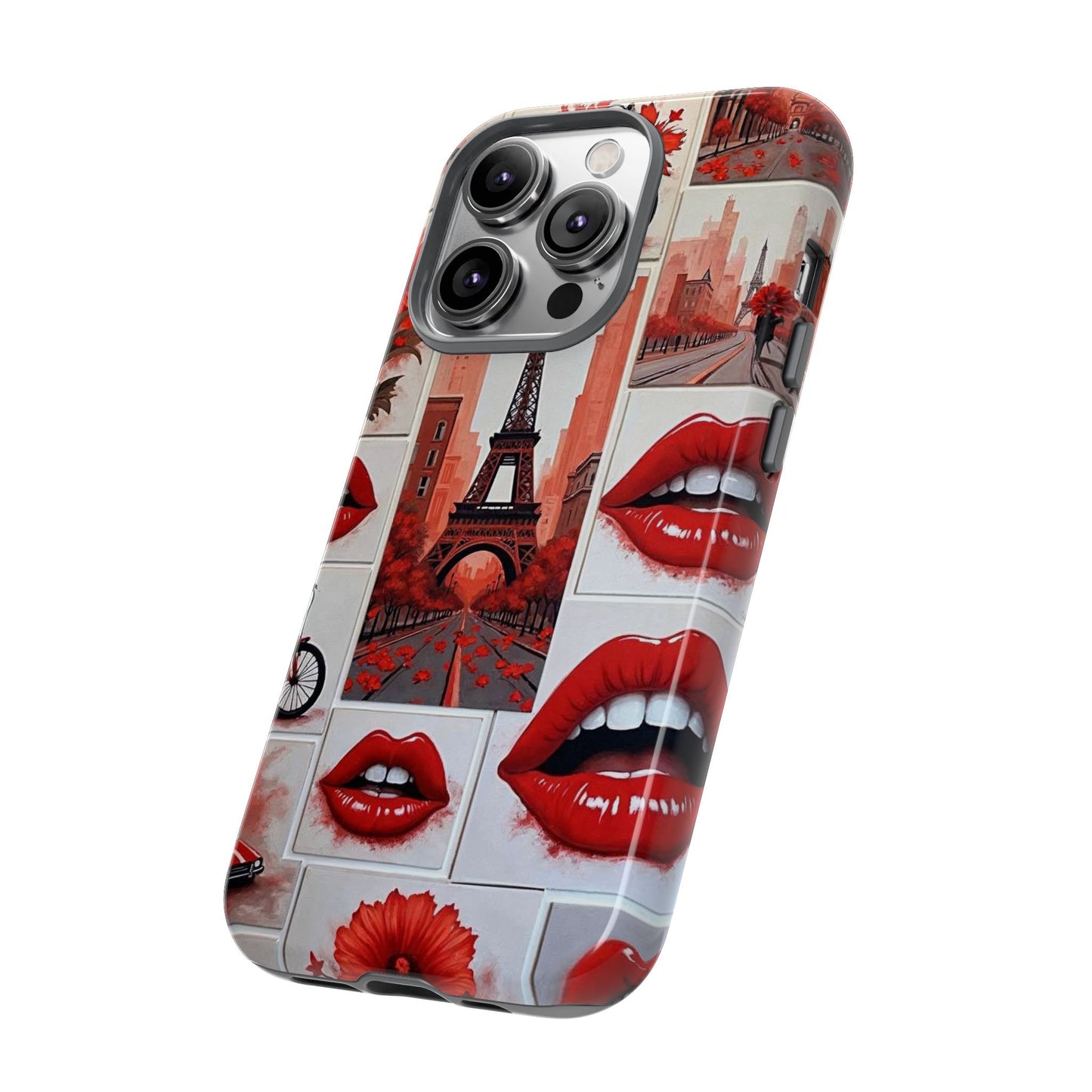 Red Lips & Eiffel Tower Phone Case