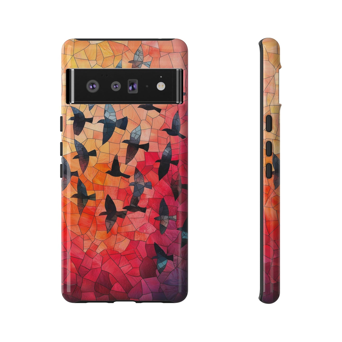 Chorus of Flight – Mosaic Birds Phone Case for iPhone, Samsung & Pixel