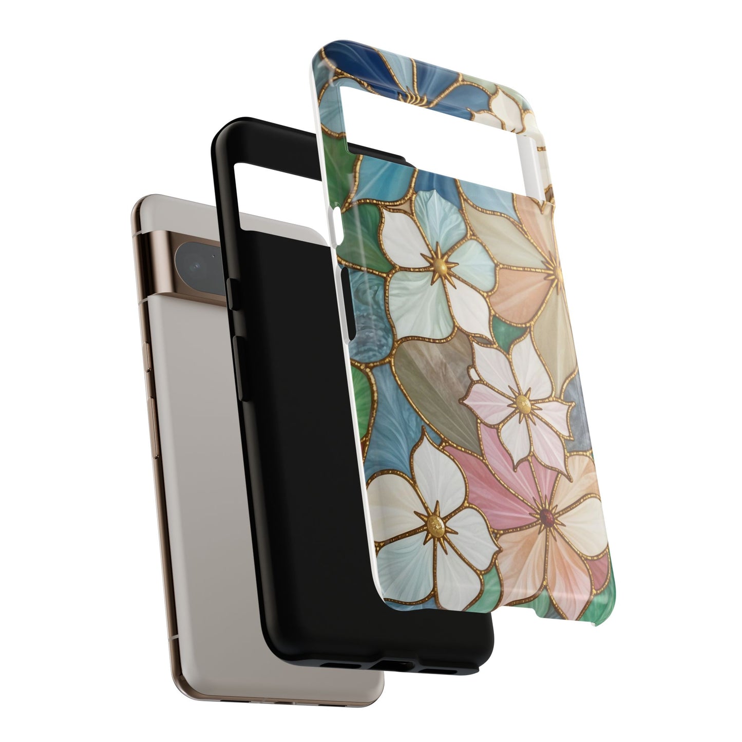 Floral Symphony: Stained Glass Elegance