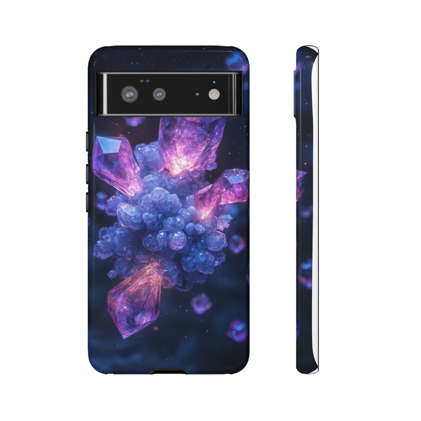 Cosmic Amethyst Crystal Phone Case for iPhone, Samsung & Google Pixel
