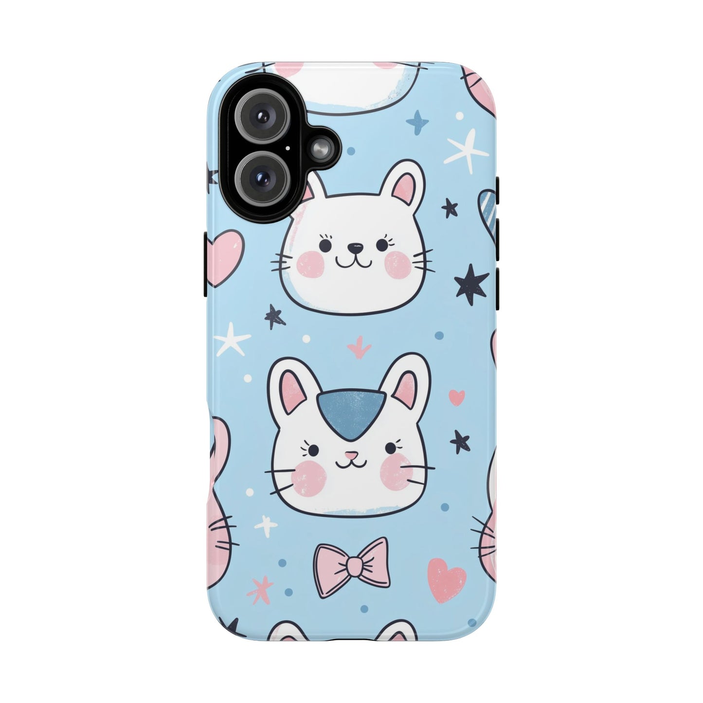 Kawaii Kitty Love Anime Phone Case for iPhone, Samsung, Google Pixel