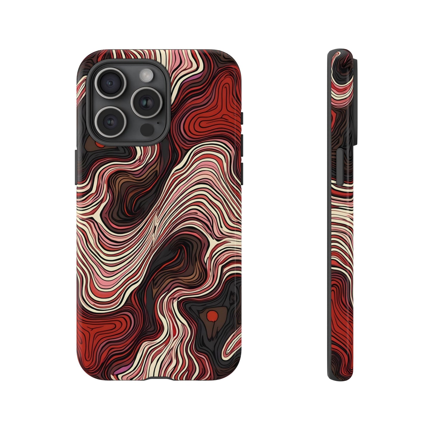 Abstract wavy illusion with swirling lines | Pattern Design