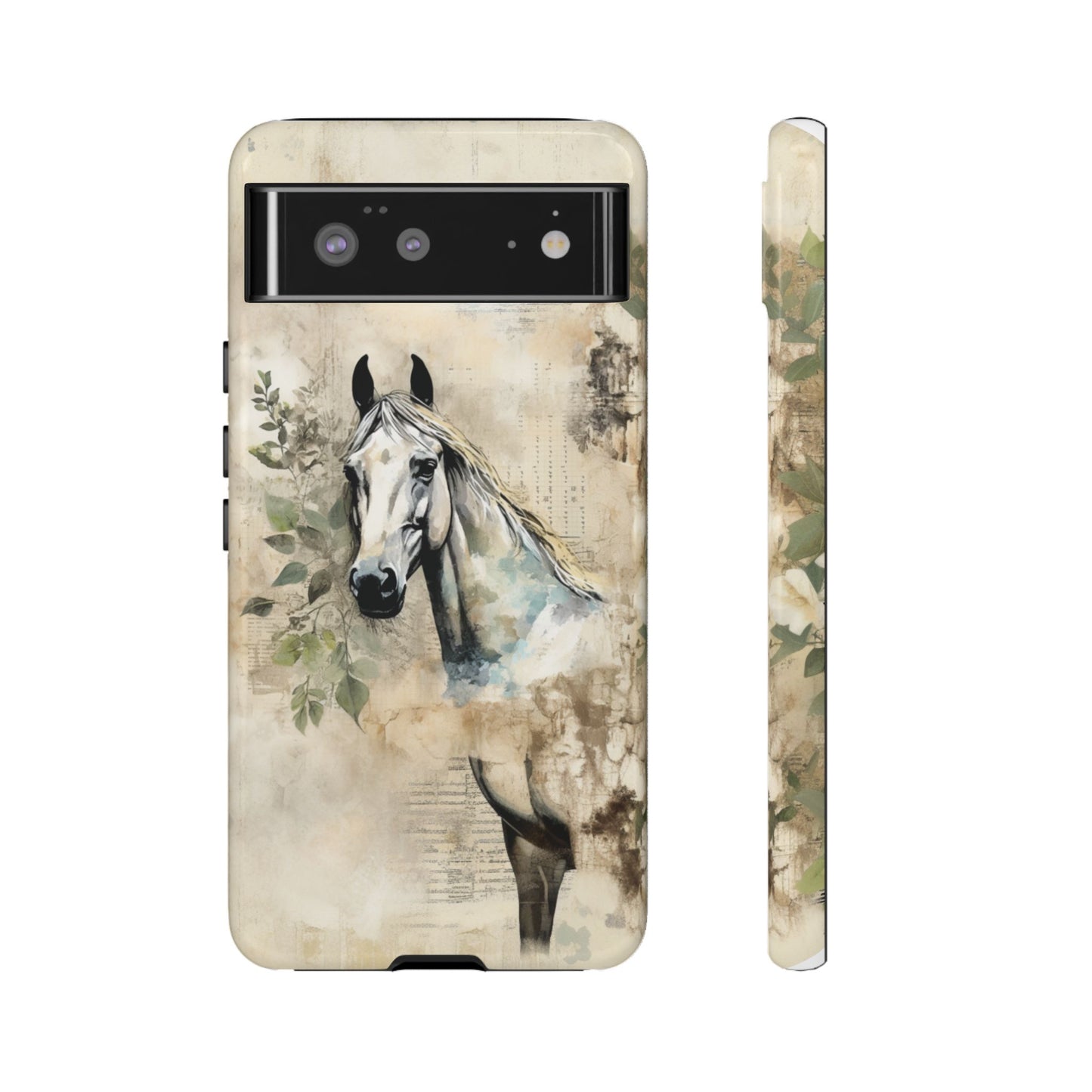Watercolor Horse Print Phone Case - iPhone, Samsung & Google Pixel Cover - Artistic Equestrian Phone Case, Animal Lover Gift