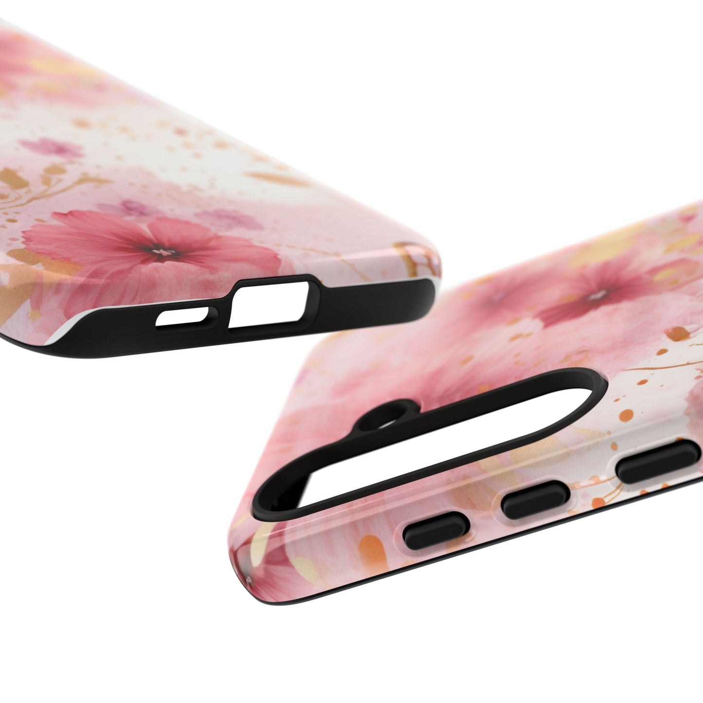 Blush Elegance Floral Mobile Case