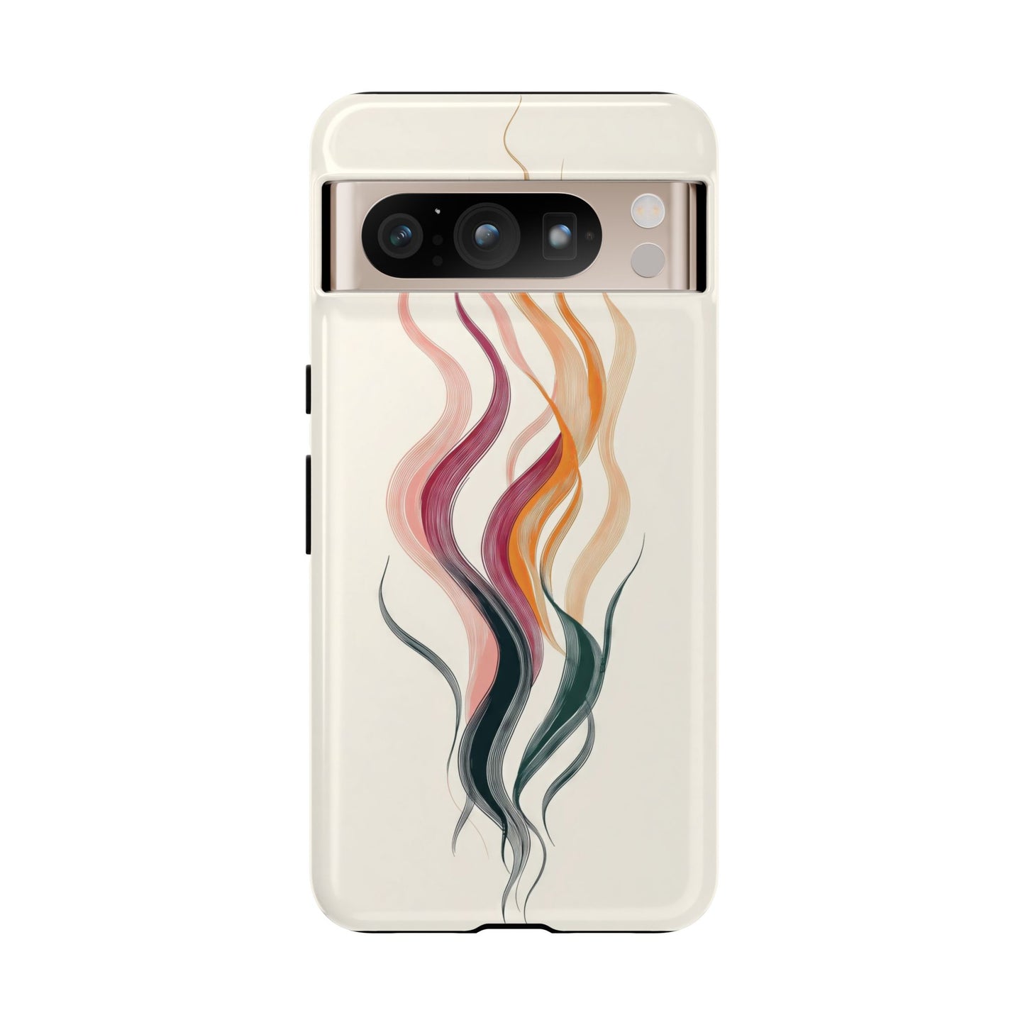 Whispering Waves – Elegant Line Art Abstract Phone Case for iPhone, Samsung & Pixel