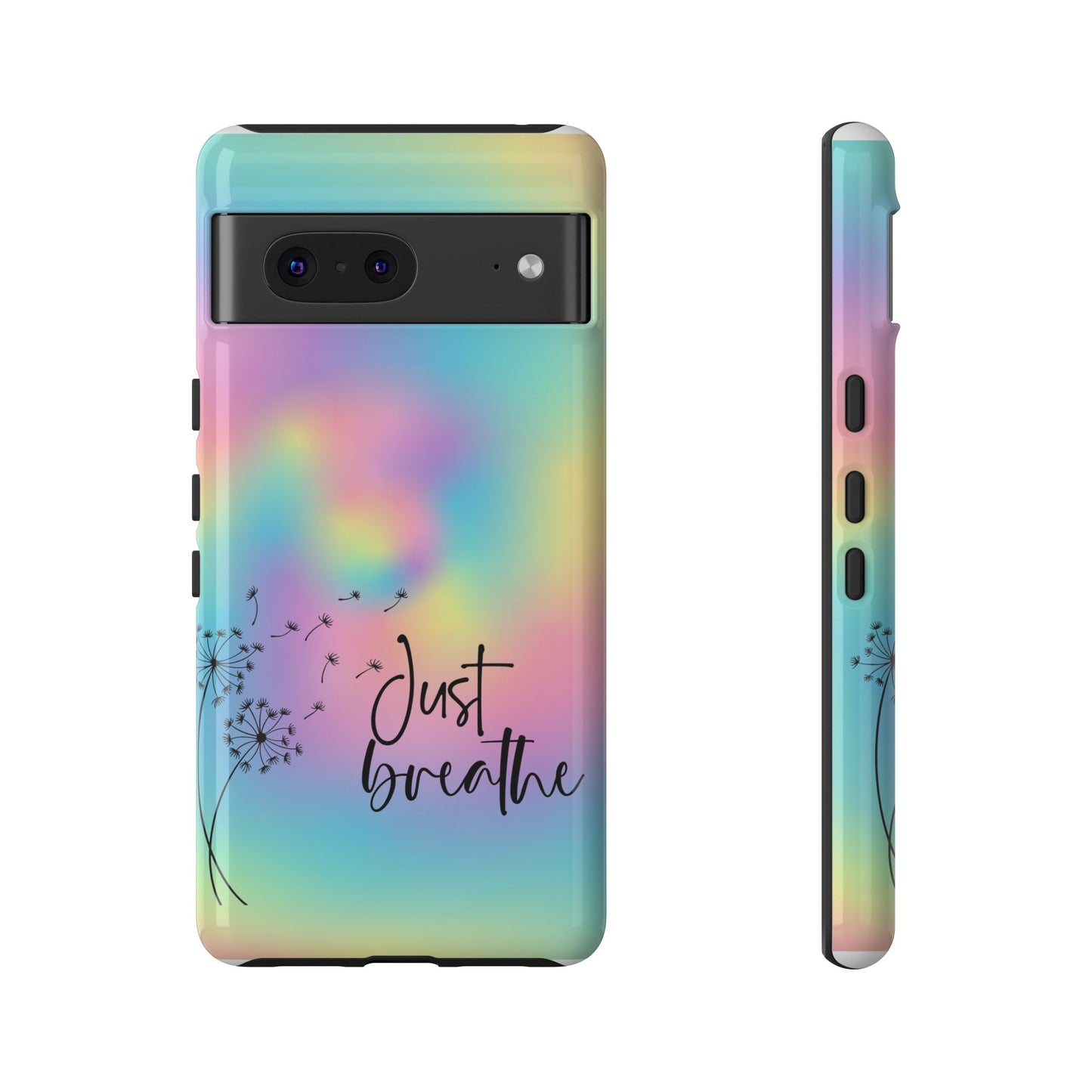 Just Breathe Phone Case - Aesthetic Minimalist Cover for iPhone, Samsung & Google Pixel