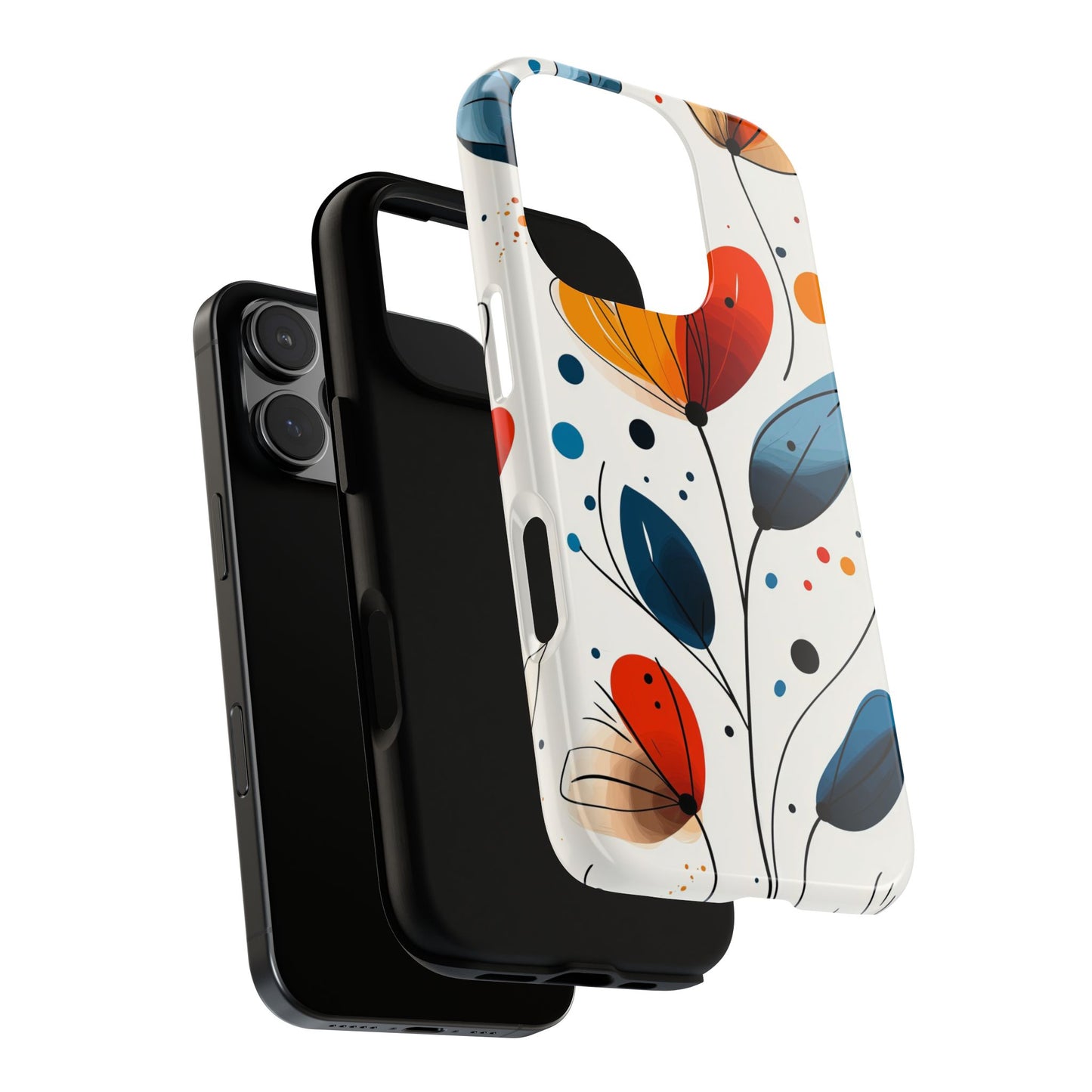 Floral Phone Case for iPhone, Samsung & Pixel | Abstract Colorful Flower Design | Vibrant Botanical Protective Cover