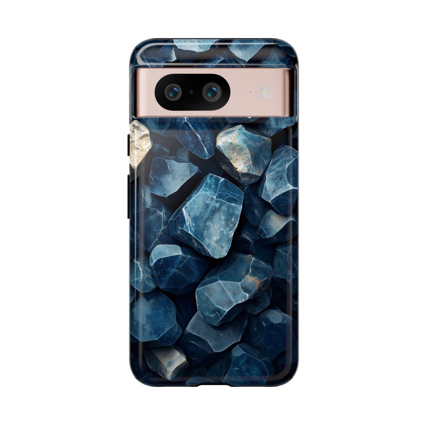 Mystic Blue Crystals Print Phone Case for iPhone, Google Pixel, Samsung