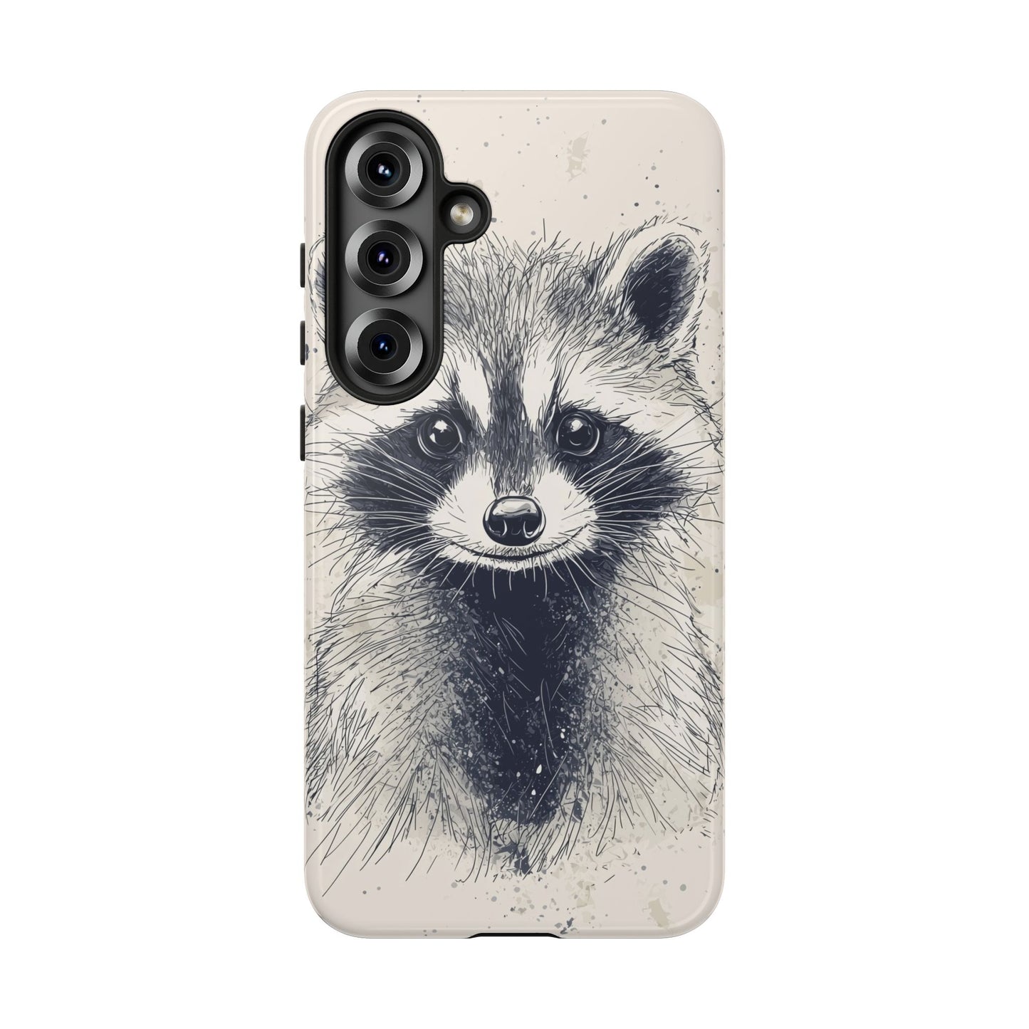 Midnight Mischief: Raccoon Portrait Phone Case for iPhone, Samsung & Pixel