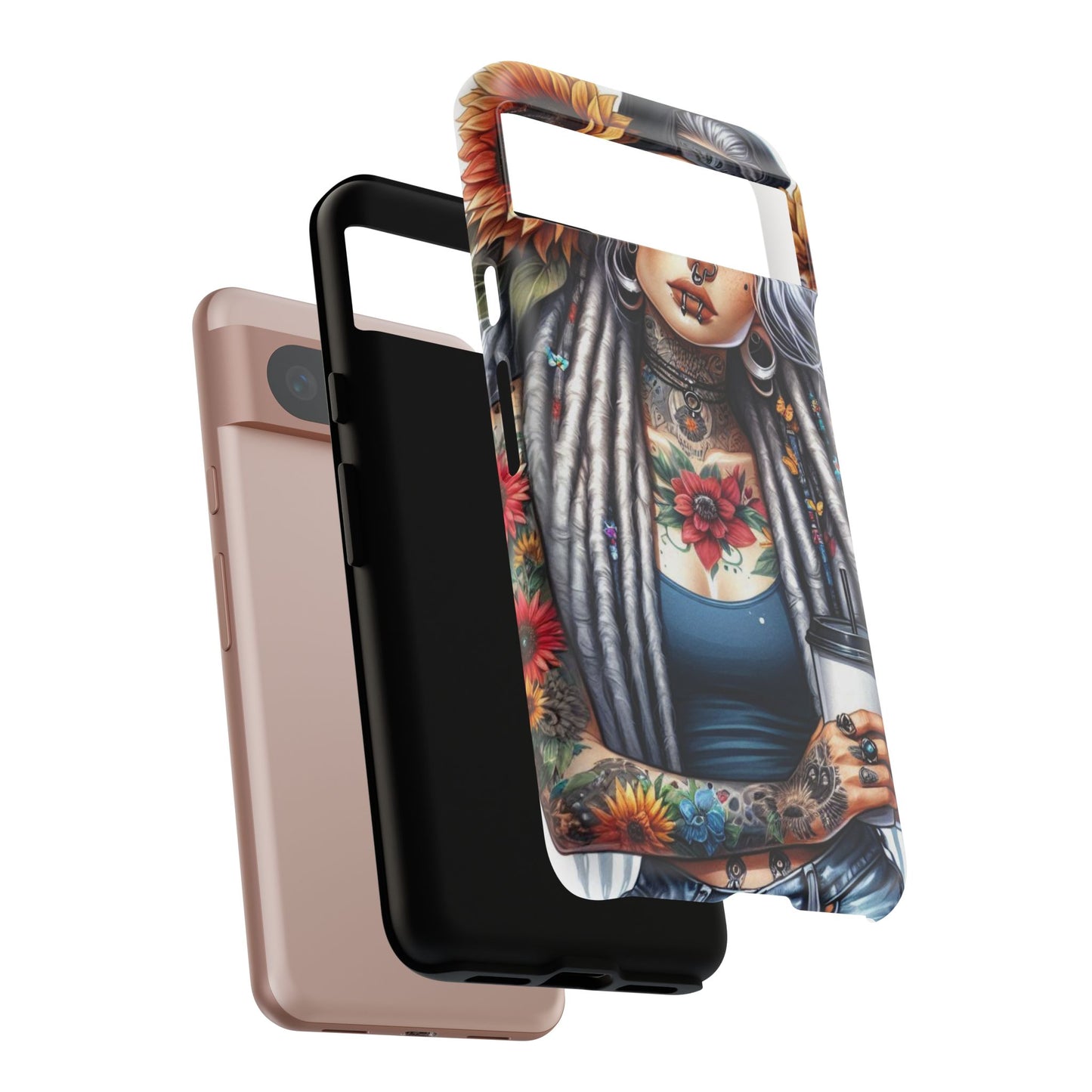 Sunflower Queen – Boho Rebel Tattoo Mobile Cover
