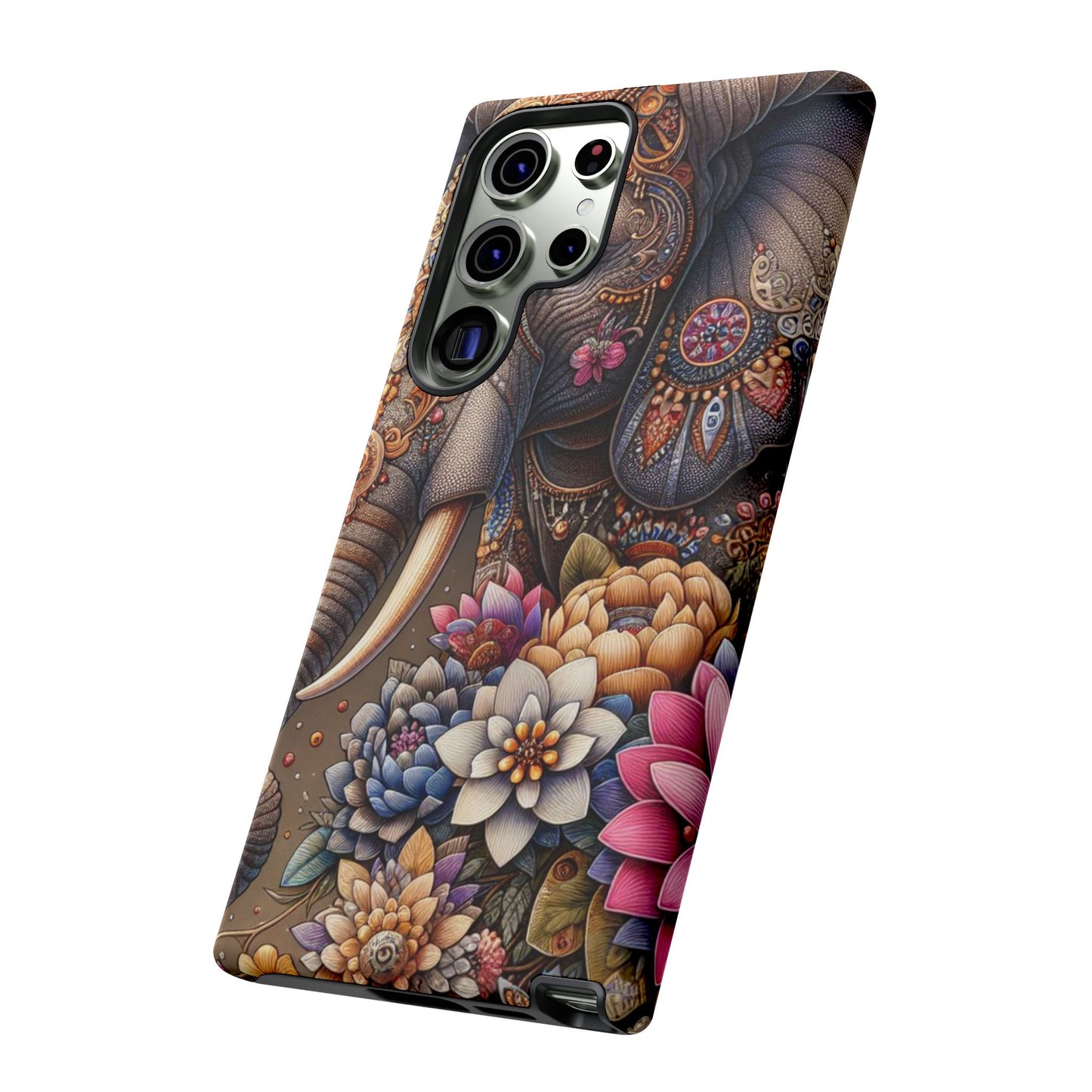 Royal Ornate Elephant Mobile Cover – Luxurious Bohemian Art