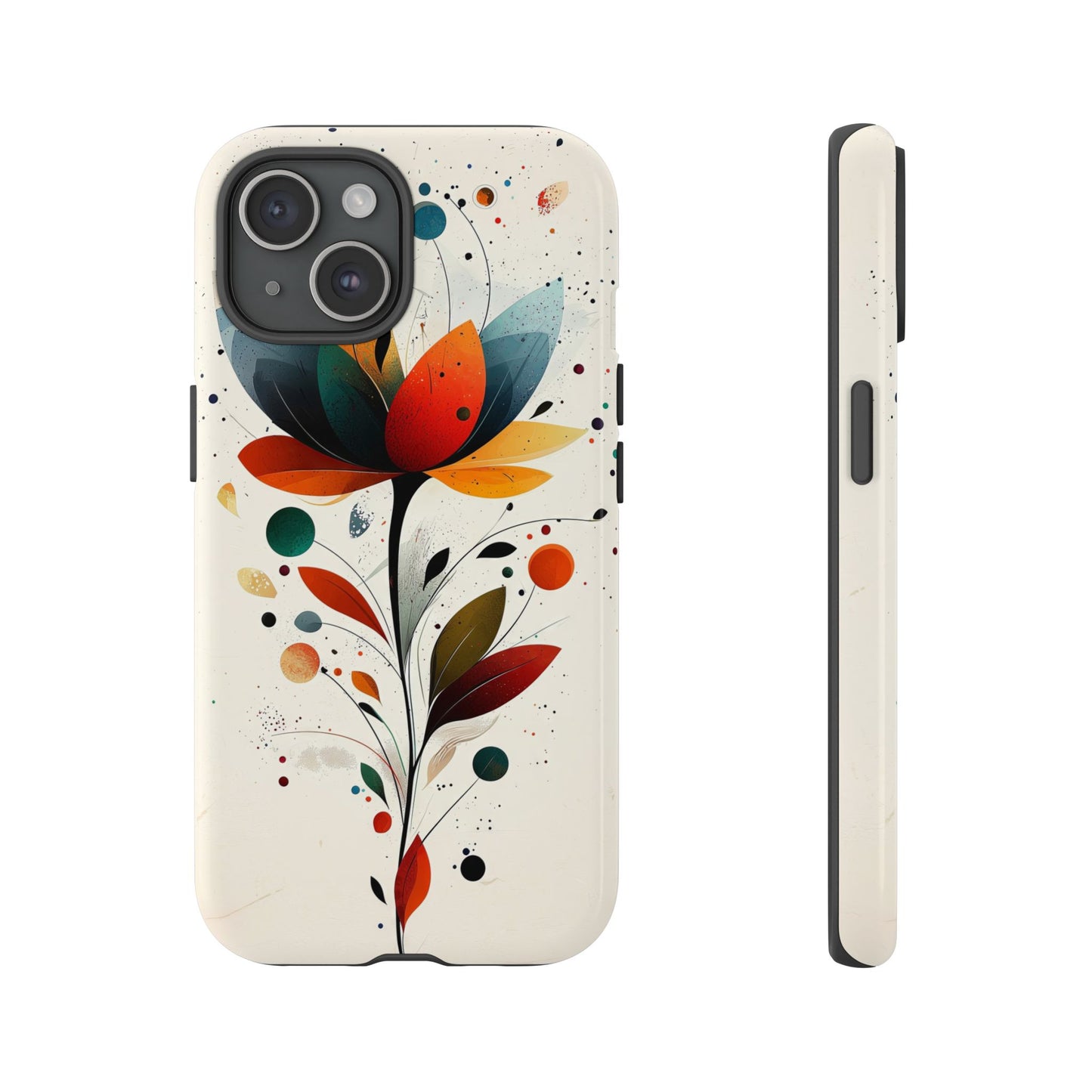 Celestial Petals – Abstract Floral Burst Phone Case for iPhone, Pixel & Samsung