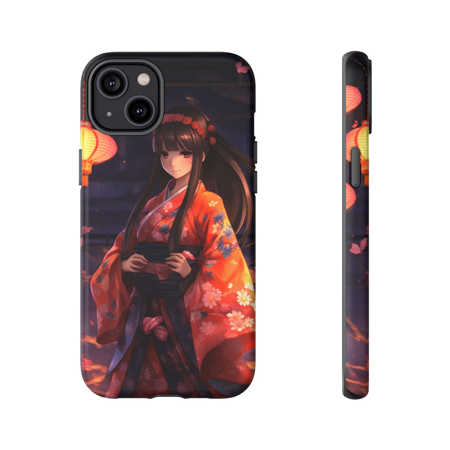 Anime Girl Phone Case - Cute Aesthetic Cover for iPhone, Samsung & Google Pixel, Girly Phone Case, Kawaii Phone Case, Anime Lover Gift