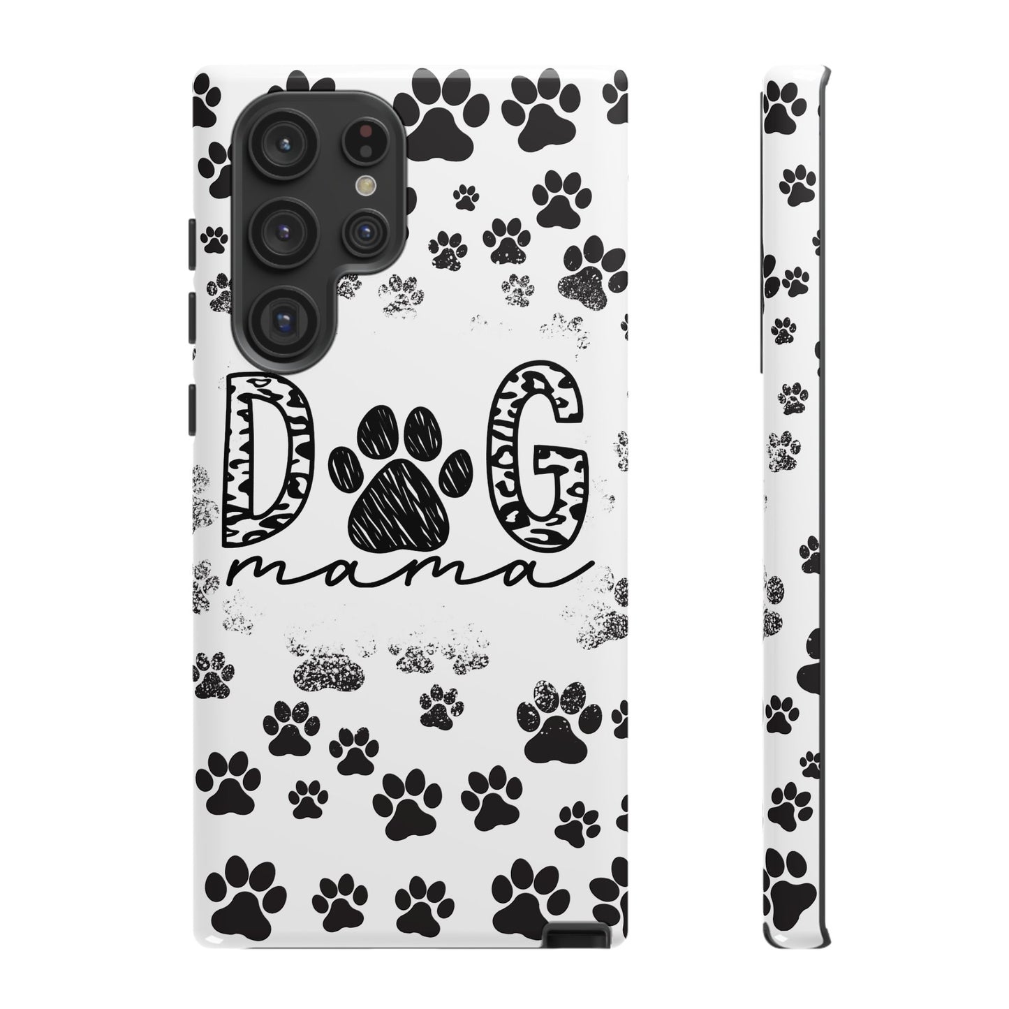 Dog Mama Phone Case for iPhone, Samsung & Google Pixel, Paw Print Phone Cover, Furry Friend Phone Case, Dog Owner/Pat Parents/Dog Mom Gifts