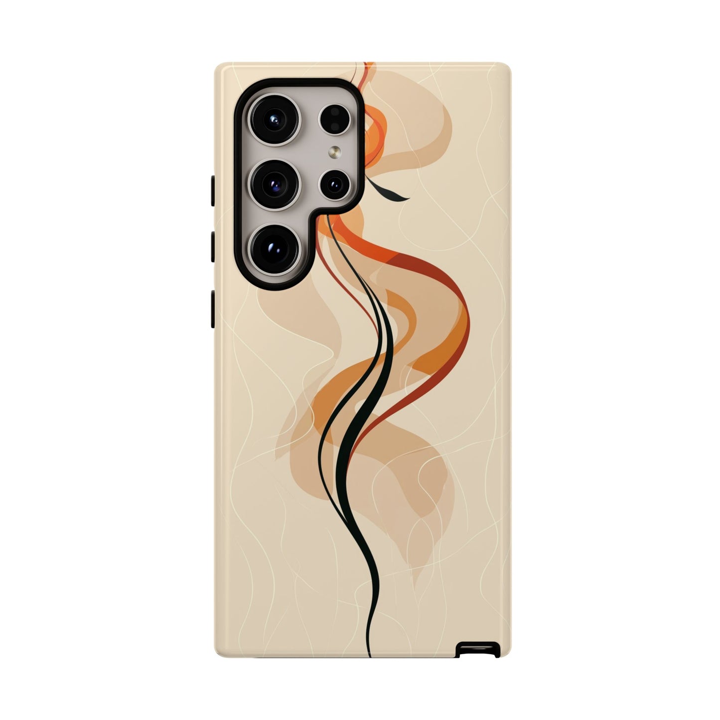 Feminine Flame: Abstract Grace Phone Case for iPhone, Samsung & Pixel