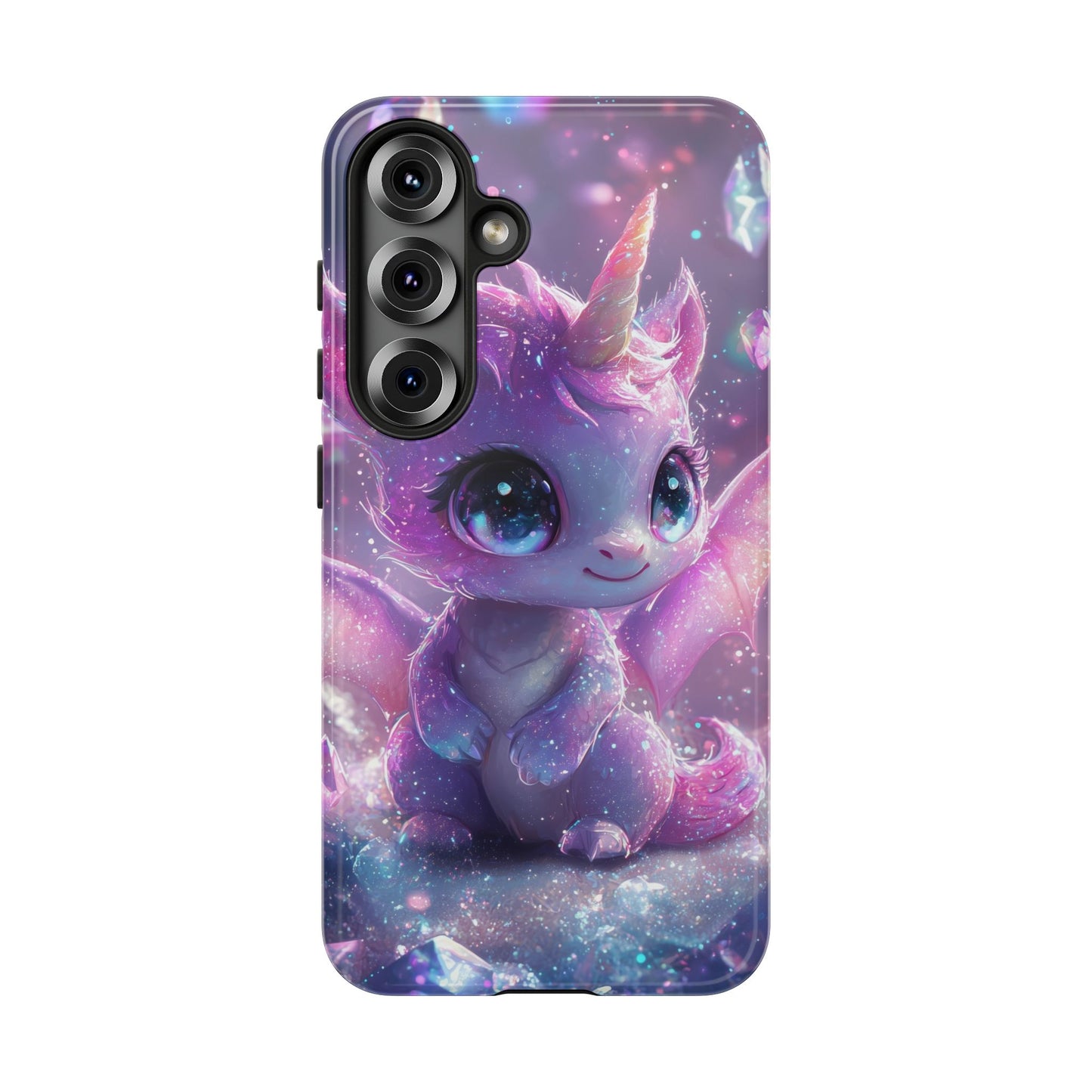 Mystic Crystal Unicorn-Dragon Phone Case for iPhone, Samsung, Google Pixel