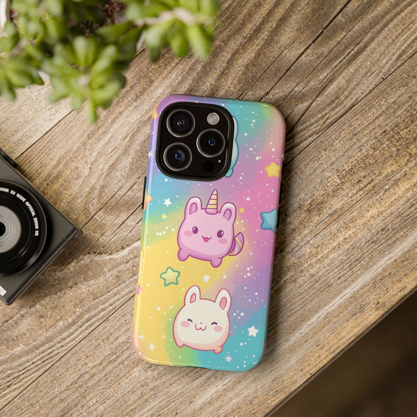 Pastel Unicorn Bunny Anime Phone Case for iPhone, Samsung, Google Pixel