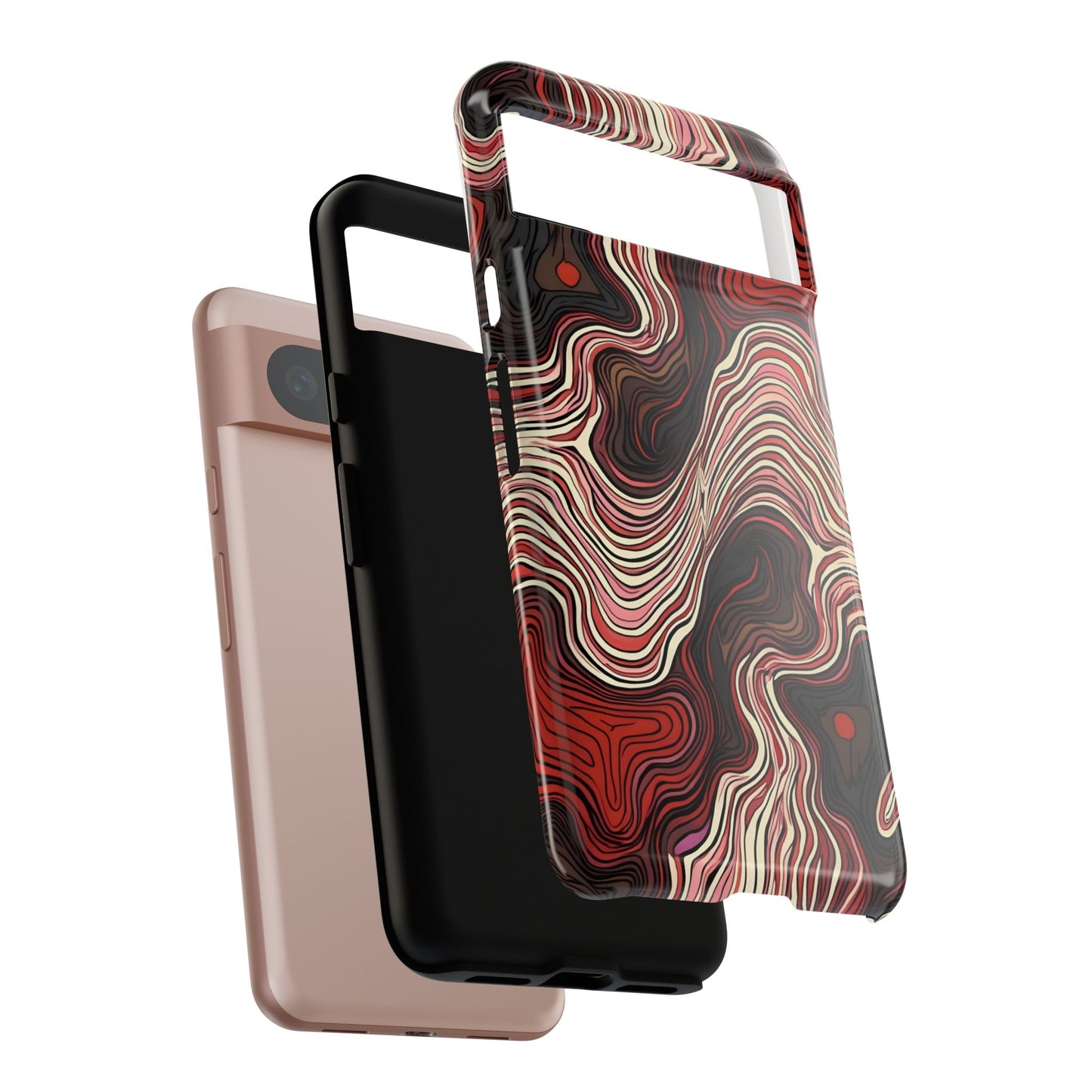 Abstract wavy illusion with swirling lines | Pattern Design
