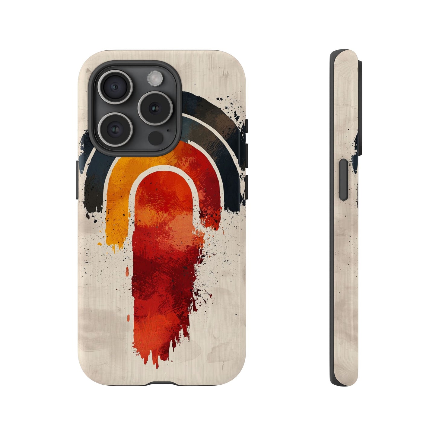 Boho Retro Splash Rainbow Phone Case for iPhone, Pixel & Samsung