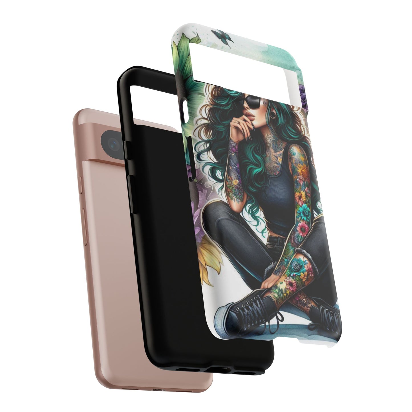 Urban Wildflower – Edgy Tattooed Beauty Mobile Cover