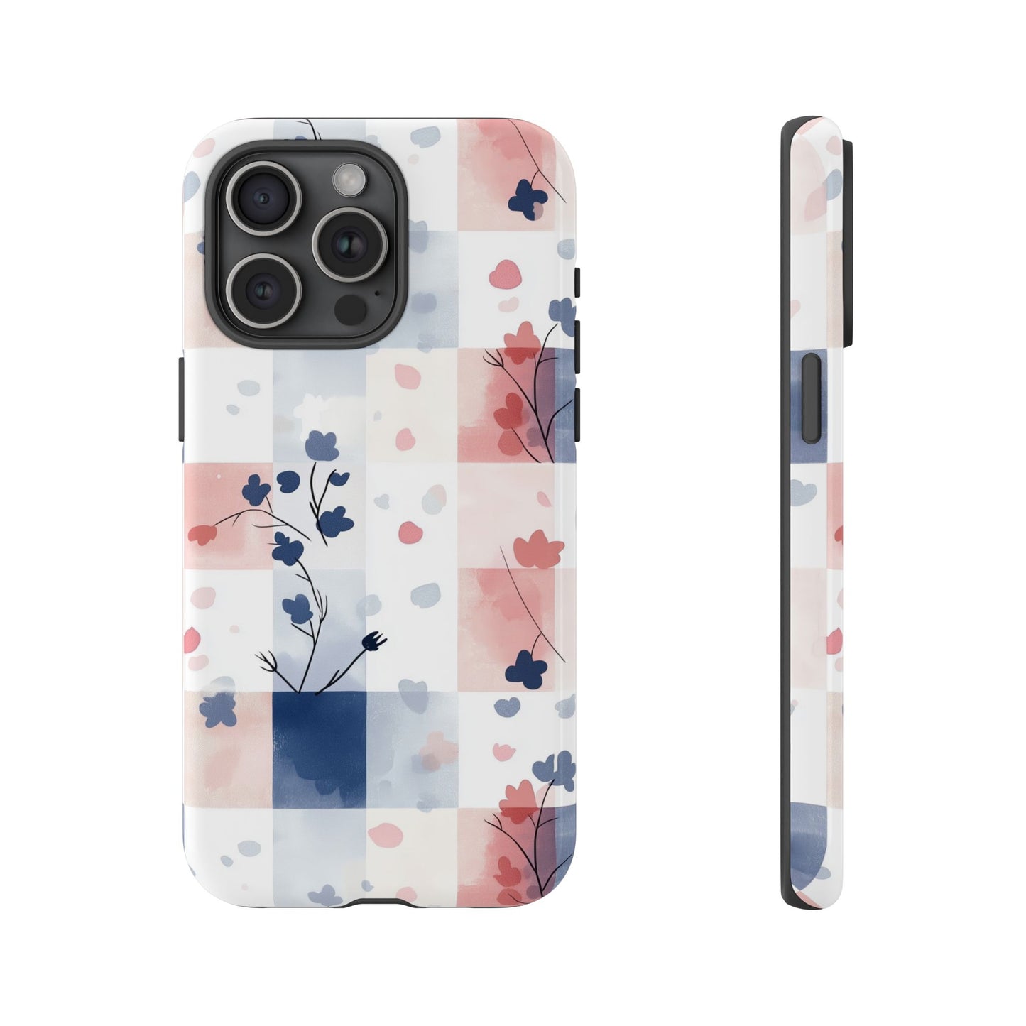 Kawaii Gingham Pastel Phone Case for iPhone, Samsung, Google Pixel