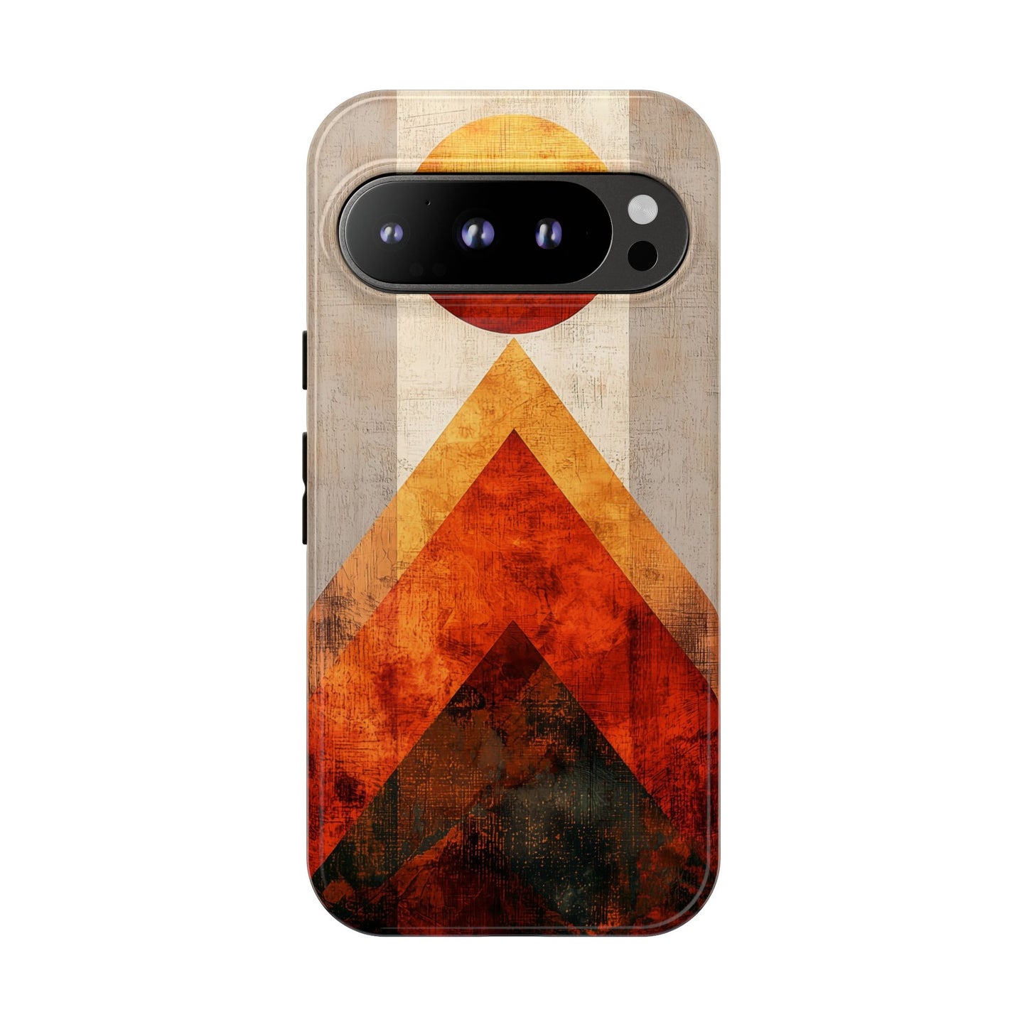 Boho Sun & Peaks Geometric Phone Case for iPhone, Pixel & Samsung