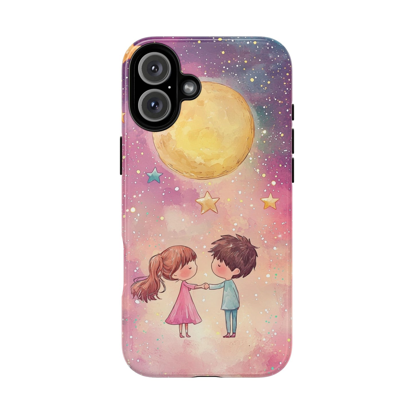 Cosmic Love: Anime Starry Night Phone Case for iPhone, Samsung, Google Pixel