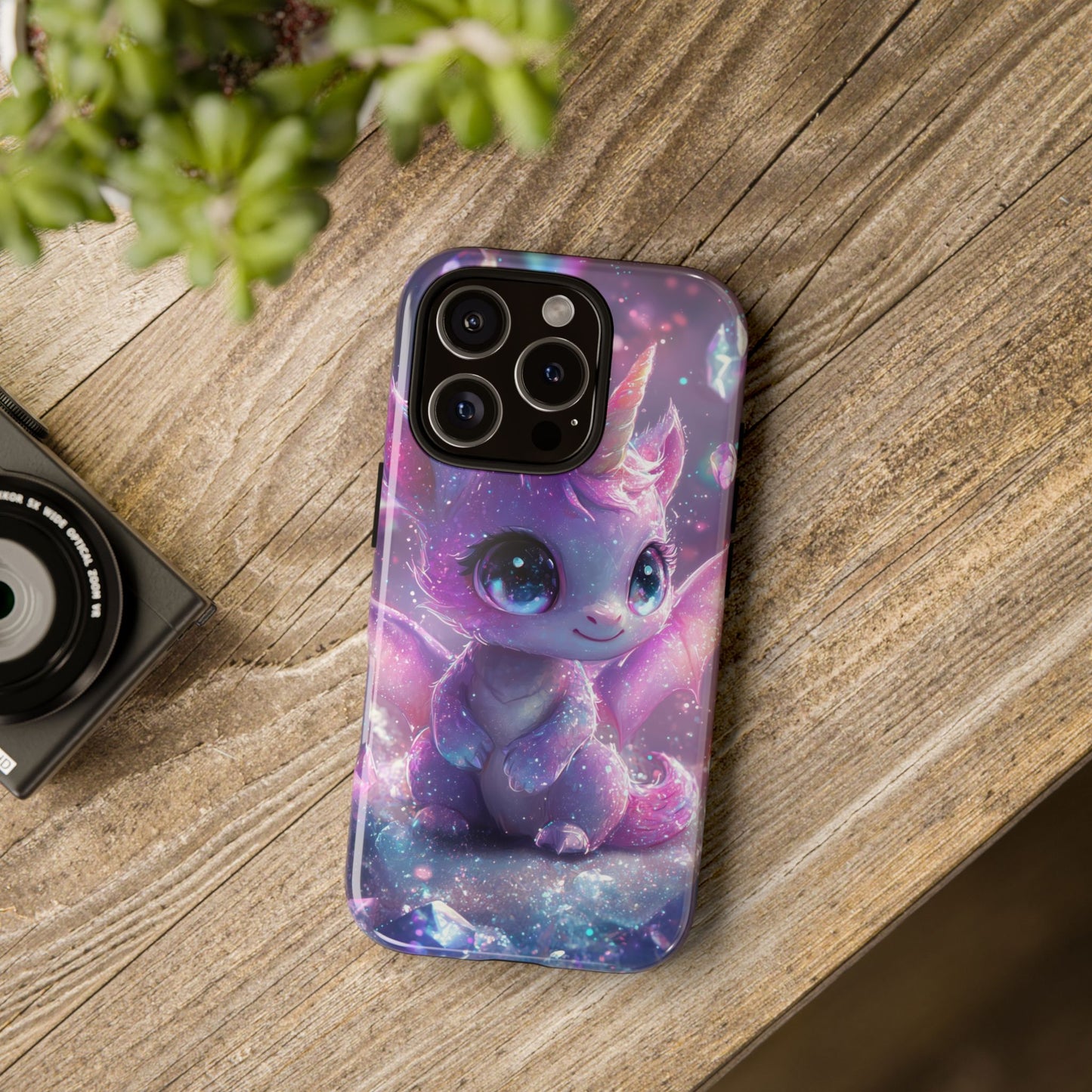 Mystic Crystal Unicorn-Dragon Phone Case for iPhone, Samsung, Google Pixel