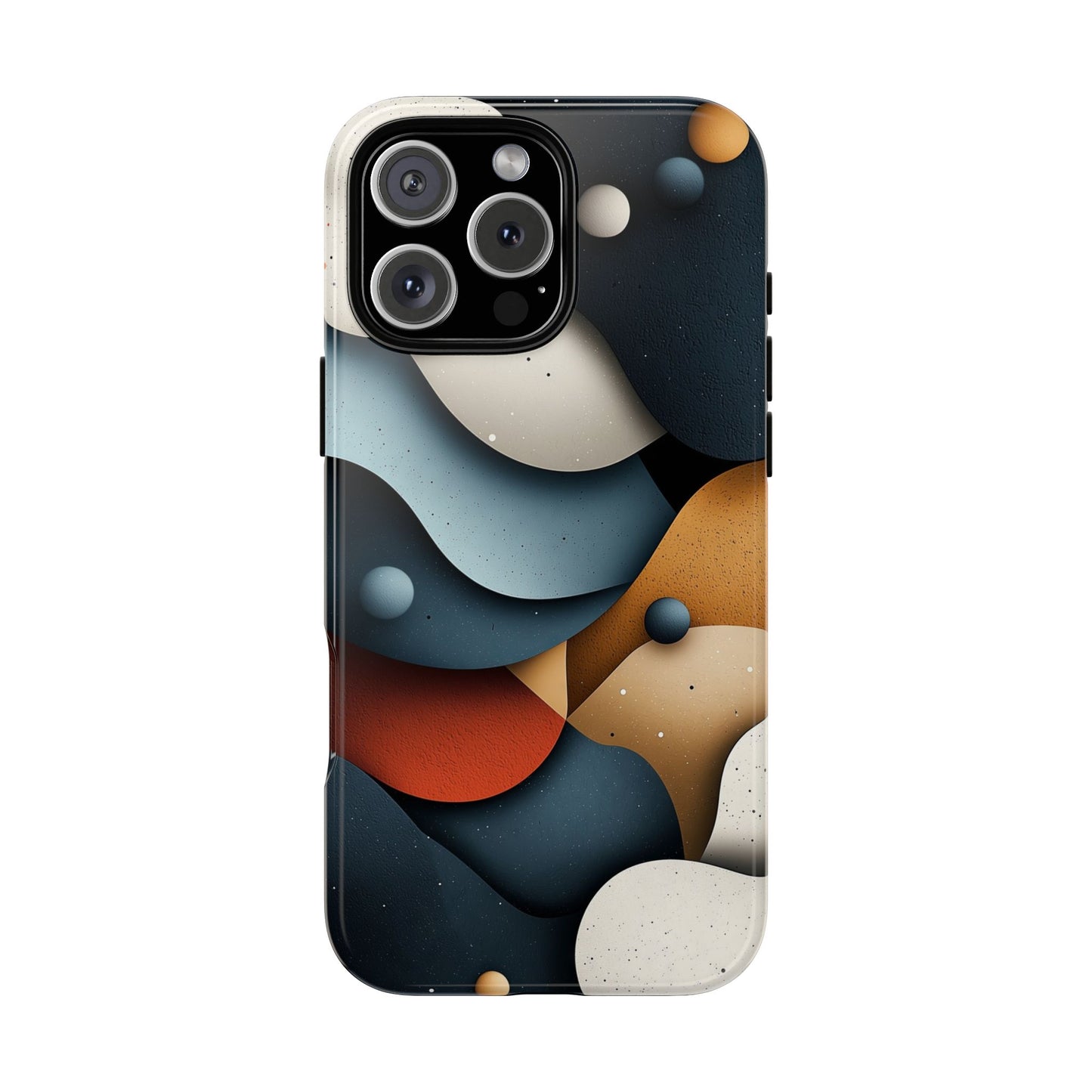 Cosmic Flow – Textured Abstract Phone Case for iPhone, Samsung & Pixel