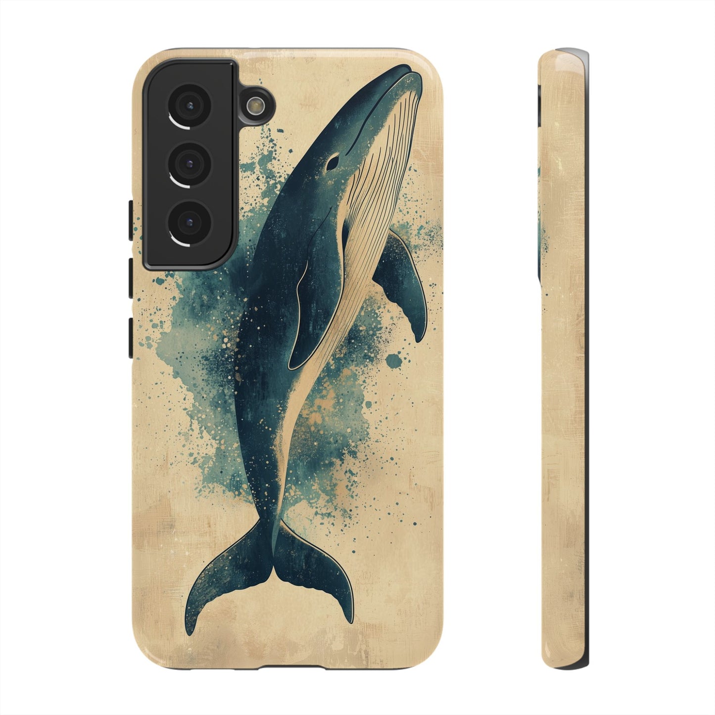 Ocean Majesty: Watercolor Whale Case for iPhone, Samsung & Pixel