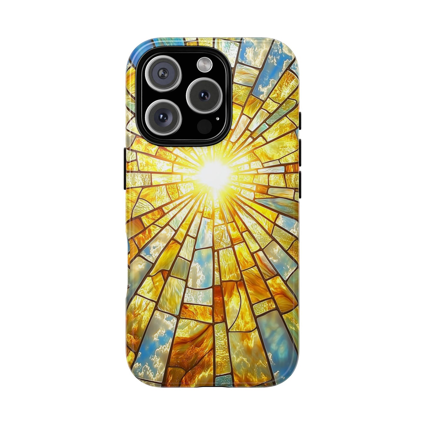 Heavenly Light – Radiant Sunburst Phone Case for iPhone, Samsung & Pixel