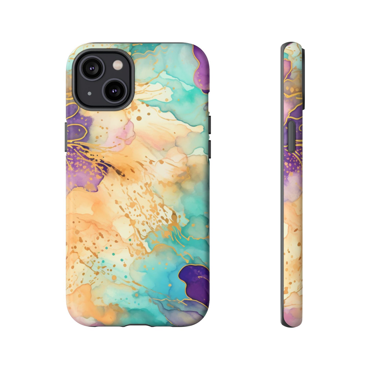 Golden Aura Abstract Watercolor Mobile Case