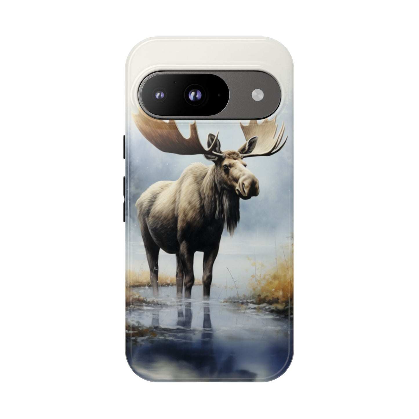 Majestic Moose Print Phone Case β Durable & Stylish Wildlife Design - iPhone, Samsung & Google Pixel Cover - Artistic Elk Phone Case, Animal Lover Gift